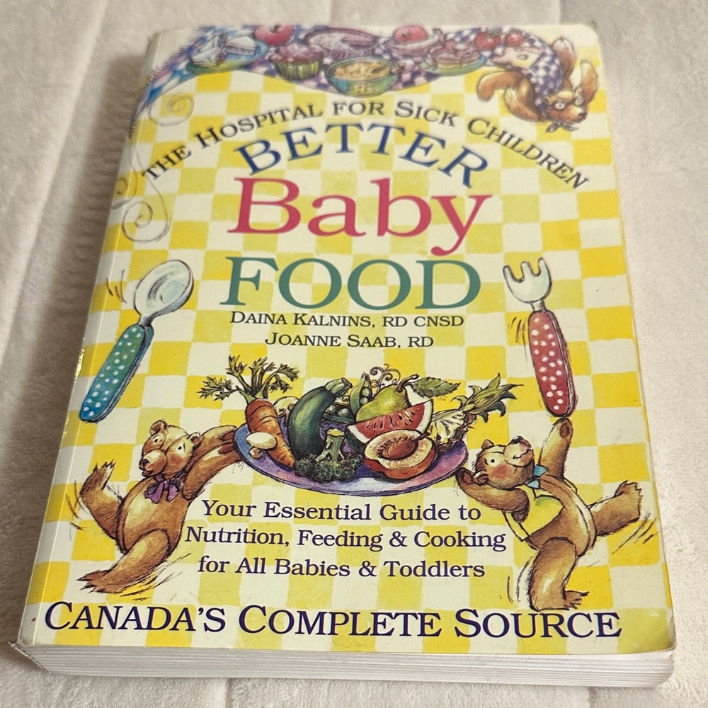 ⭐️2/$12⭐️ Better Baby Food Cookbook